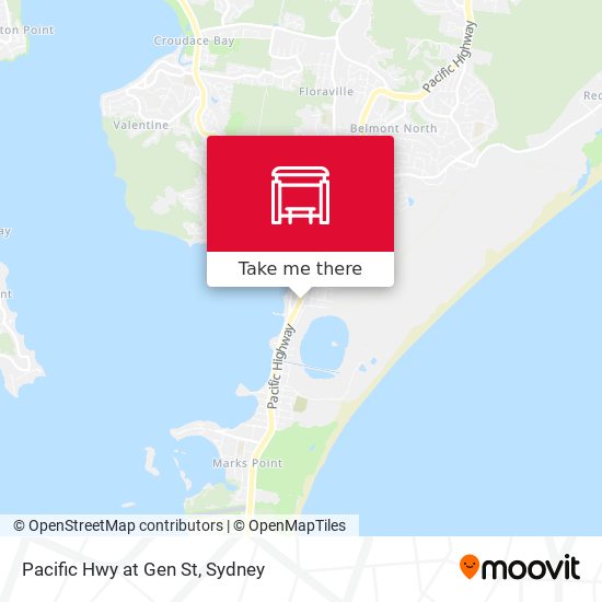 Pacific Hwy at Gen St map