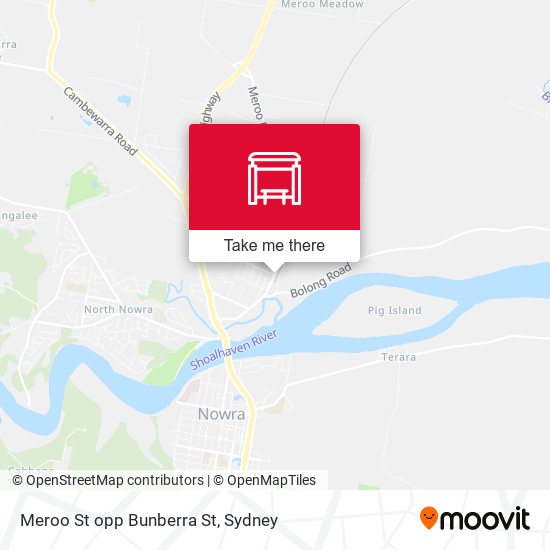 Meroo St opp Bunberra St map