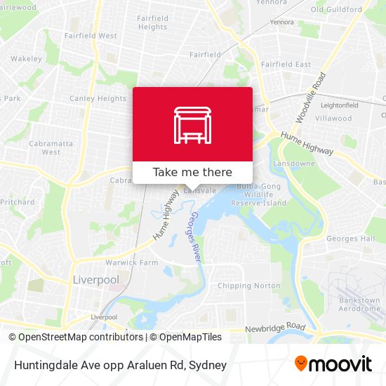 Huntingdale Ave opp Araluen Rd map