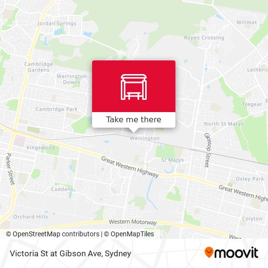 Victoria St at Gibson Ave map