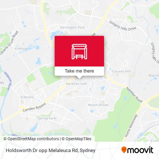 Holdsworth Dr opp Melaleuca Rd map