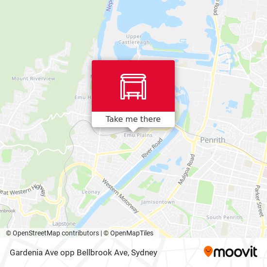 Gardenia Ave opp Bellbrook Ave map