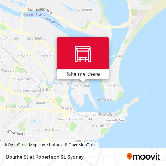 Bourke St at Robertson St map