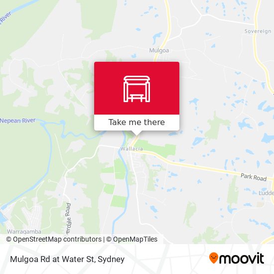 Mulgoa Rd at Water St map