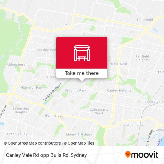 Canley Vale Rd opp Bulls Rd map