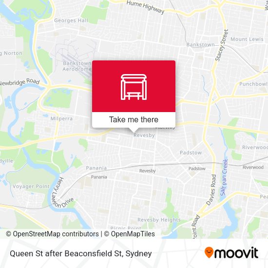 Queen St after Beaconsfield St map