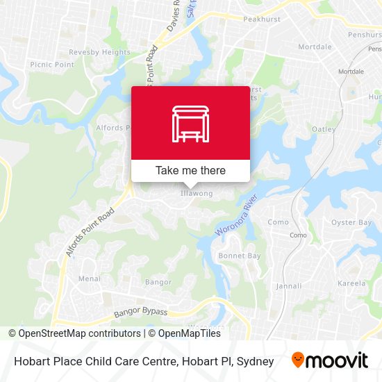 Hobart Place Child Care Centre, Hobart Pl map