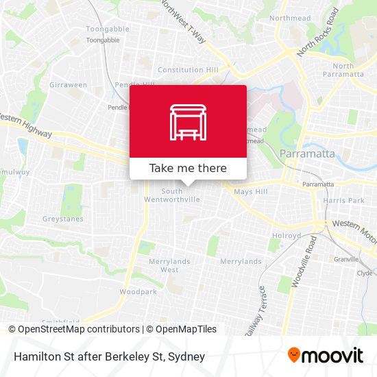 Hamilton St after Berkeley St map