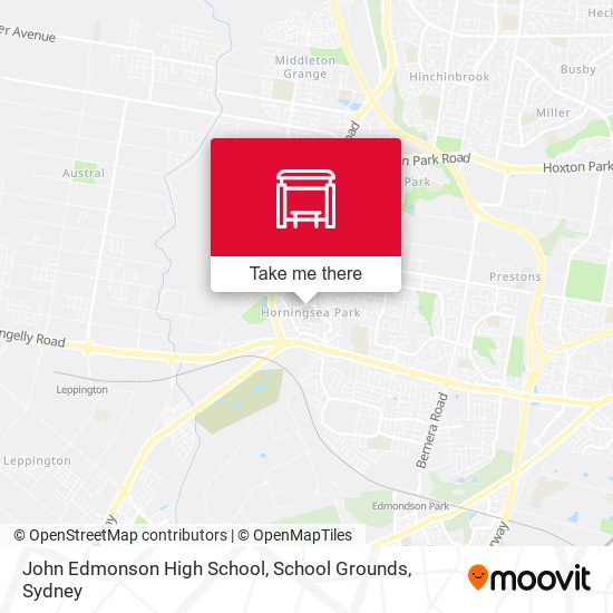 John Edmonson High School, School Grounds map