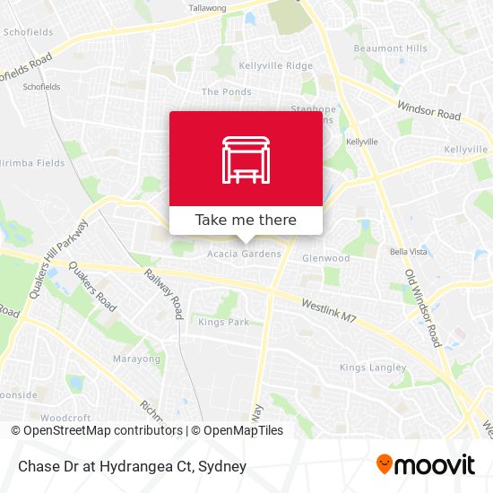 Chase Dr at Hydrangea Ct map