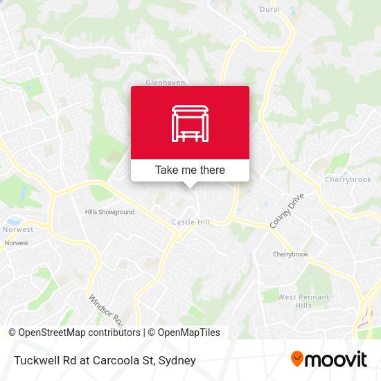 Tuckwell Rd at Carcoola St map