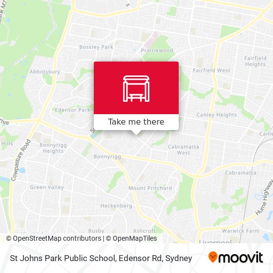 Mapa St Johns Park Public School, Edensor Rd