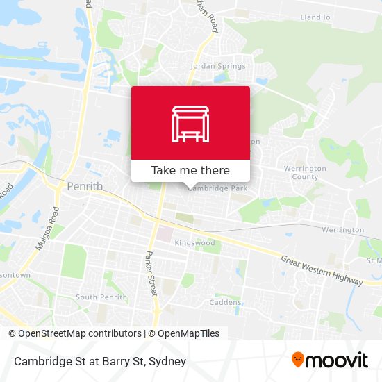 Cambridge St at Barry St map