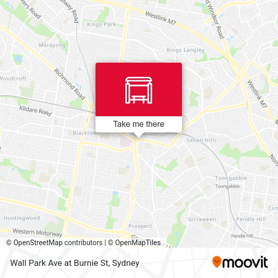 Wall Park Ave at Burnie St map