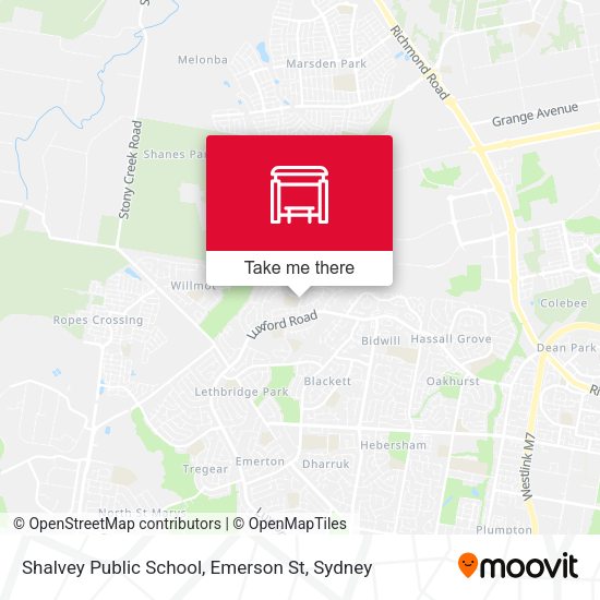 Shalvey Public School, Emerson St map