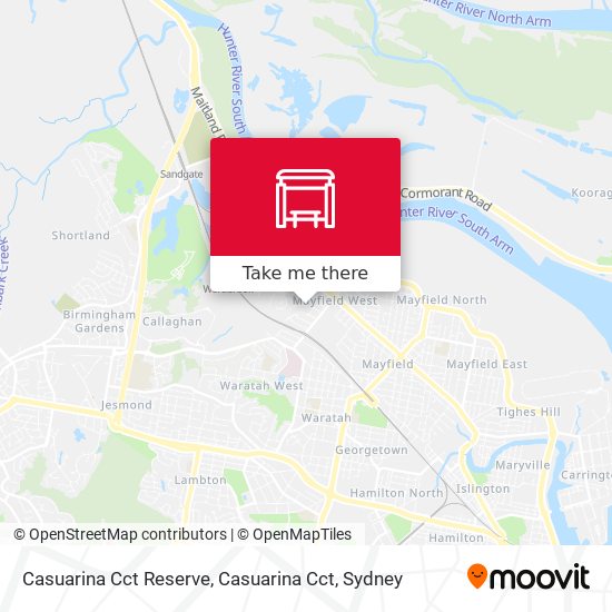 Casuarina Cct Reserve, Casuarina Cct map