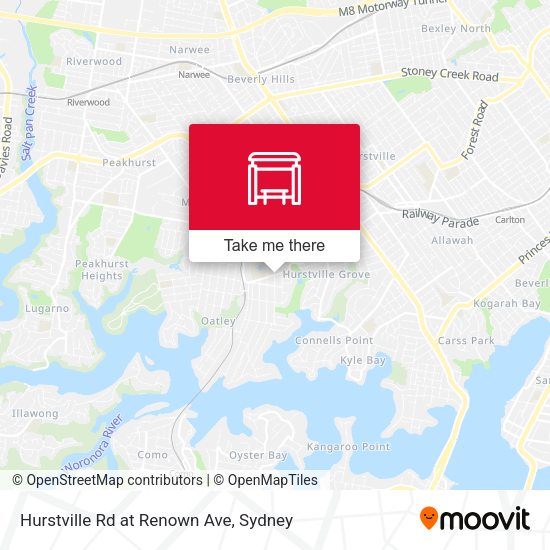 Hurstville Rd at Renown Ave map