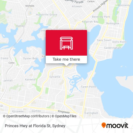 Princes Hwy at Florida St map