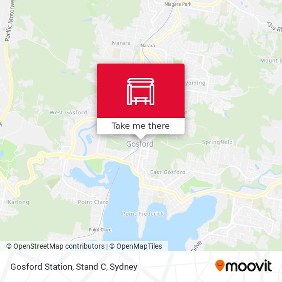 Mapa Gosford Station, Stand C