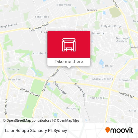 Lalor Rd opp Stanbury Pl map