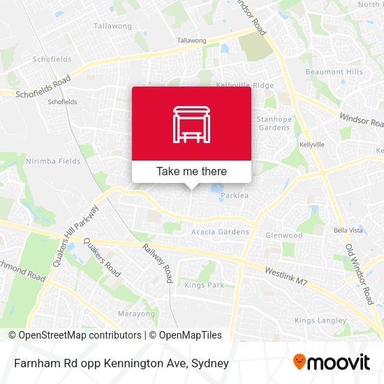 Farnham Rd opp Kennington Ave map