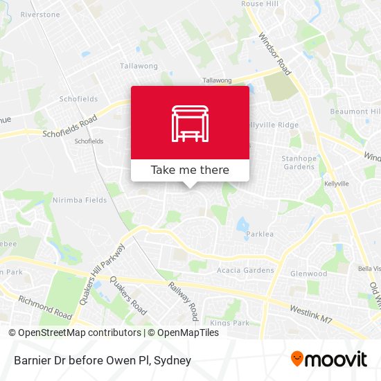 Barnier Dr before Owen Pl map