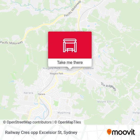 Railway Cres opp Excelsior St map