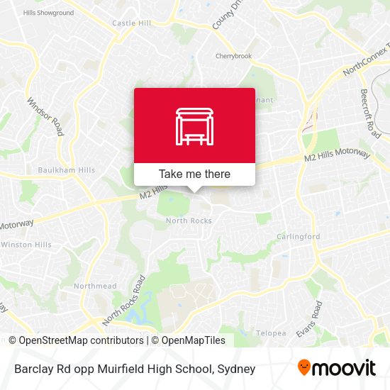 Barclay Rd opp Muirfield High School map