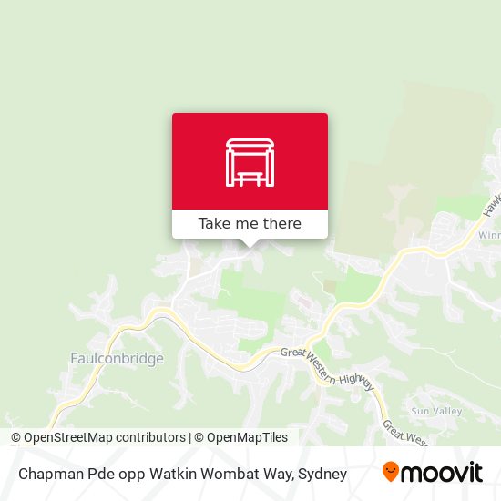 Chapman Pde opp Watkin Wombat Way map