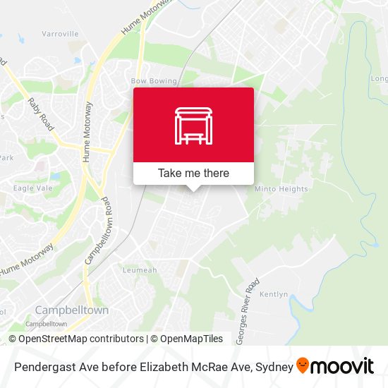 Pendergast Ave before Elizabeth McRae Ave map
