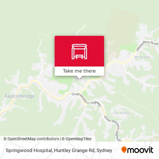 Springwood Hospital, Huntley Grange Rd map