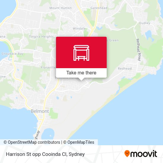 Harrison St opp Cooinda Cl map