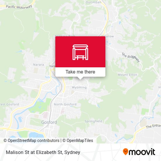 Malison St at Elizabeth St map