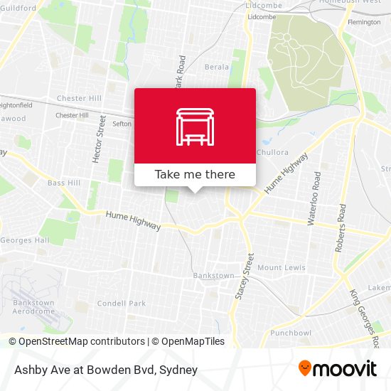Ashby Ave at Bowden Bvd map