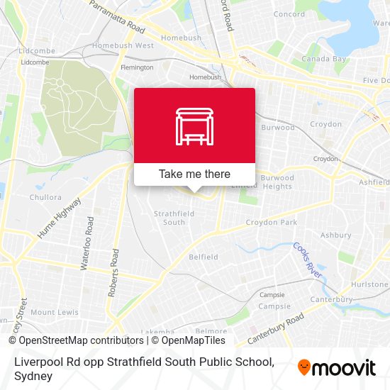 Liverpool Rd opp Strathfield South Public School map