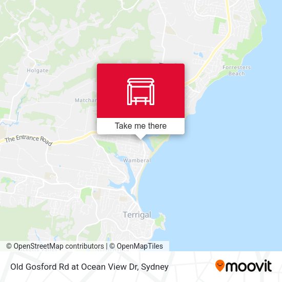 Old Gosford Rd at Ocean View Dr map