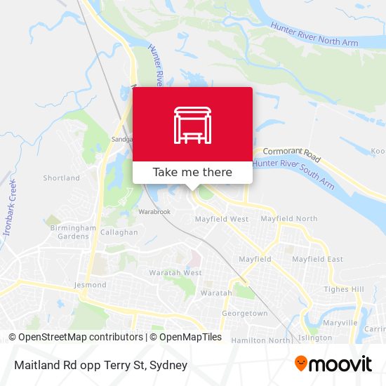 Maitland Rd opp Terry St map