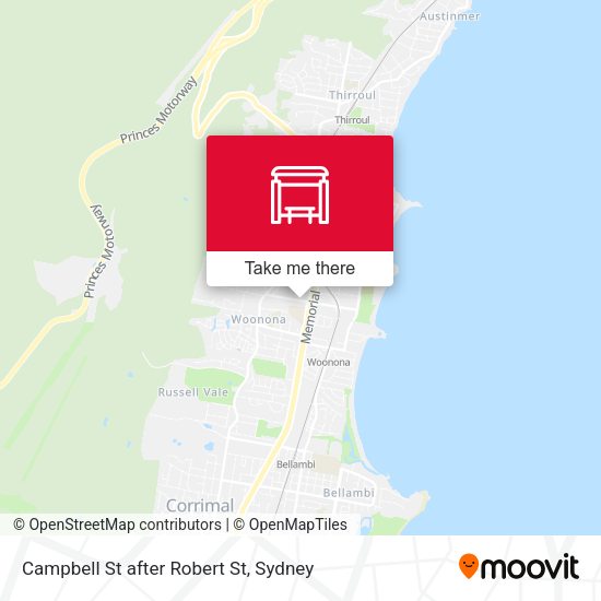 Campbell St after Robert St map