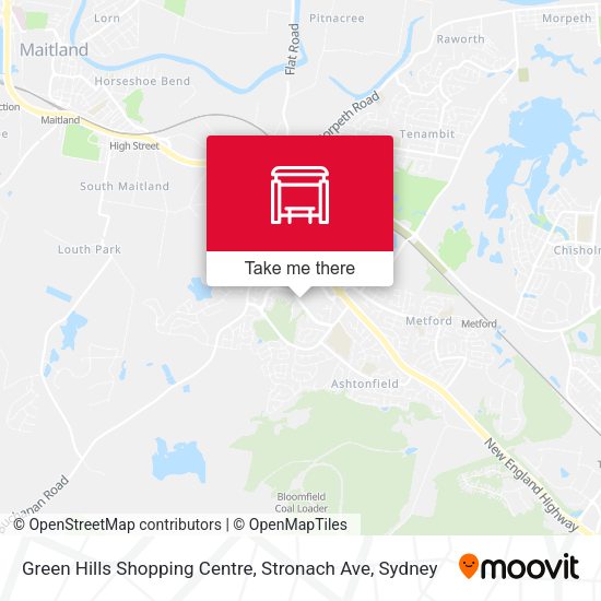 Green Hills Shopping Centre, Stronach Ave map
