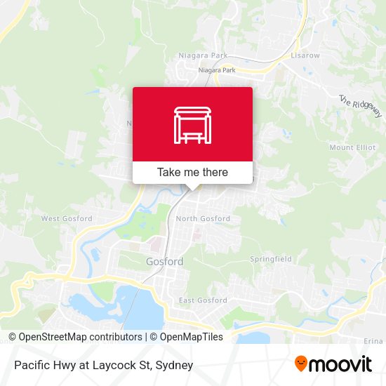 Pacific Hwy at Laycock St map