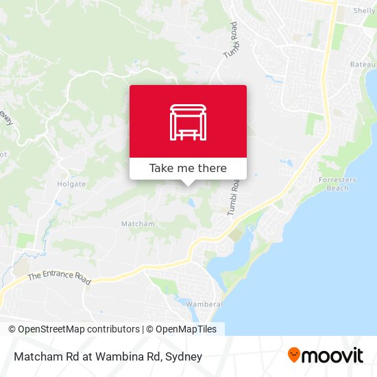 Matcham Rd at Wambina Rd map