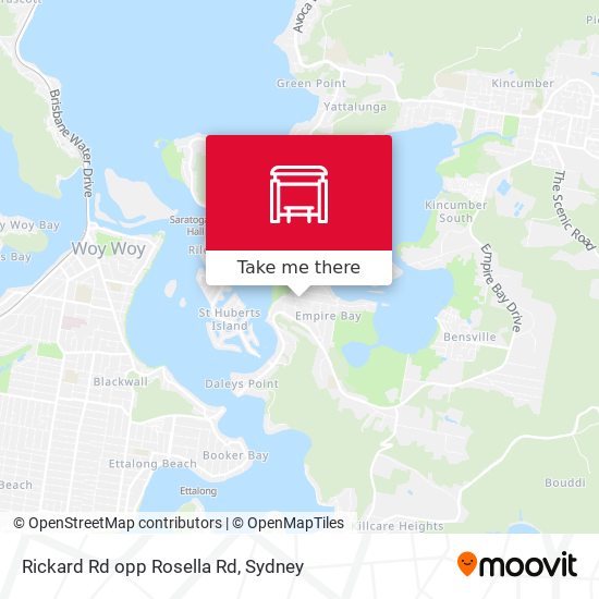 Rickard Rd opp Rosella Rd map