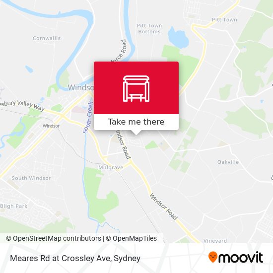 Meares Rd at Crossley Ave map
