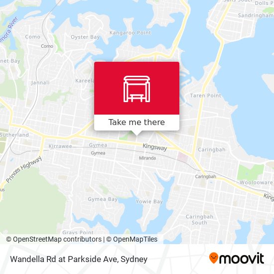 Mapa Wandella Rd at Parkside Ave