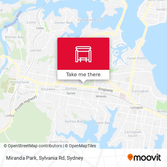 Miranda Park, Sylvania Rd map
