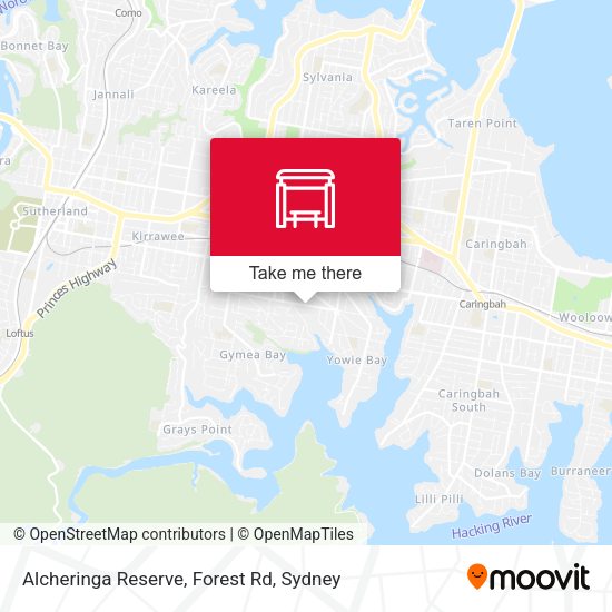 Alcheringa Reserve, Forest Rd map