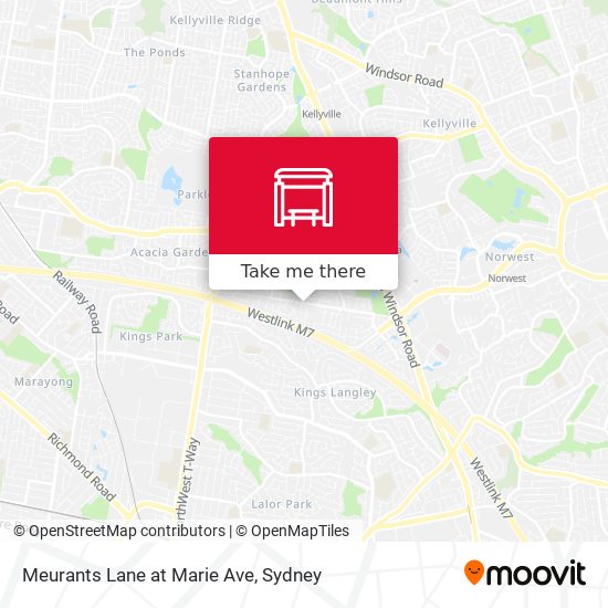 Meurants Lane at Marie Ave map