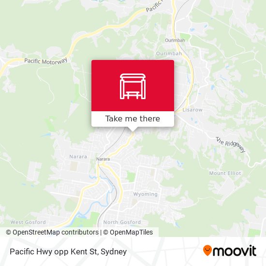 Pacific Hwy opp Kent St map