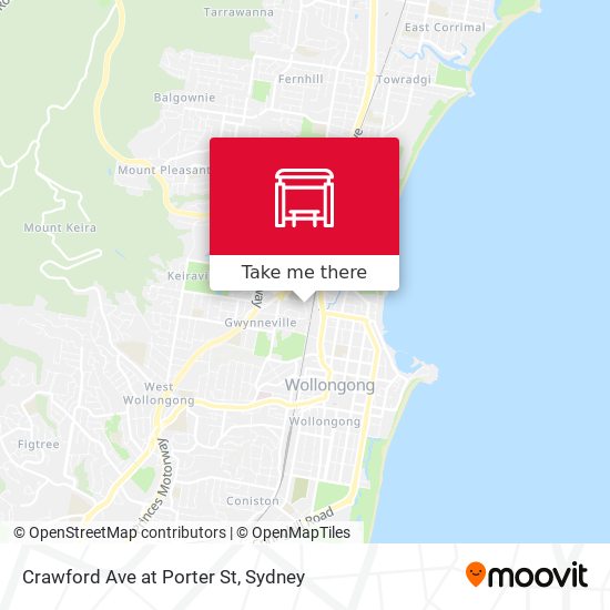 Crawford Ave at Porter St map