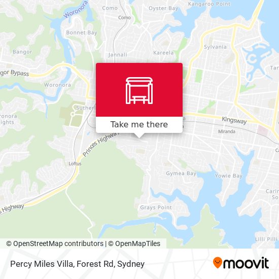 Percy Miles Villa, Forest Rd map